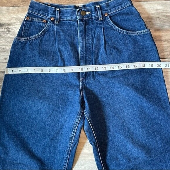 Vintage Lee High Rise Pleated Jeans, Union Made - Picture 7 of 11